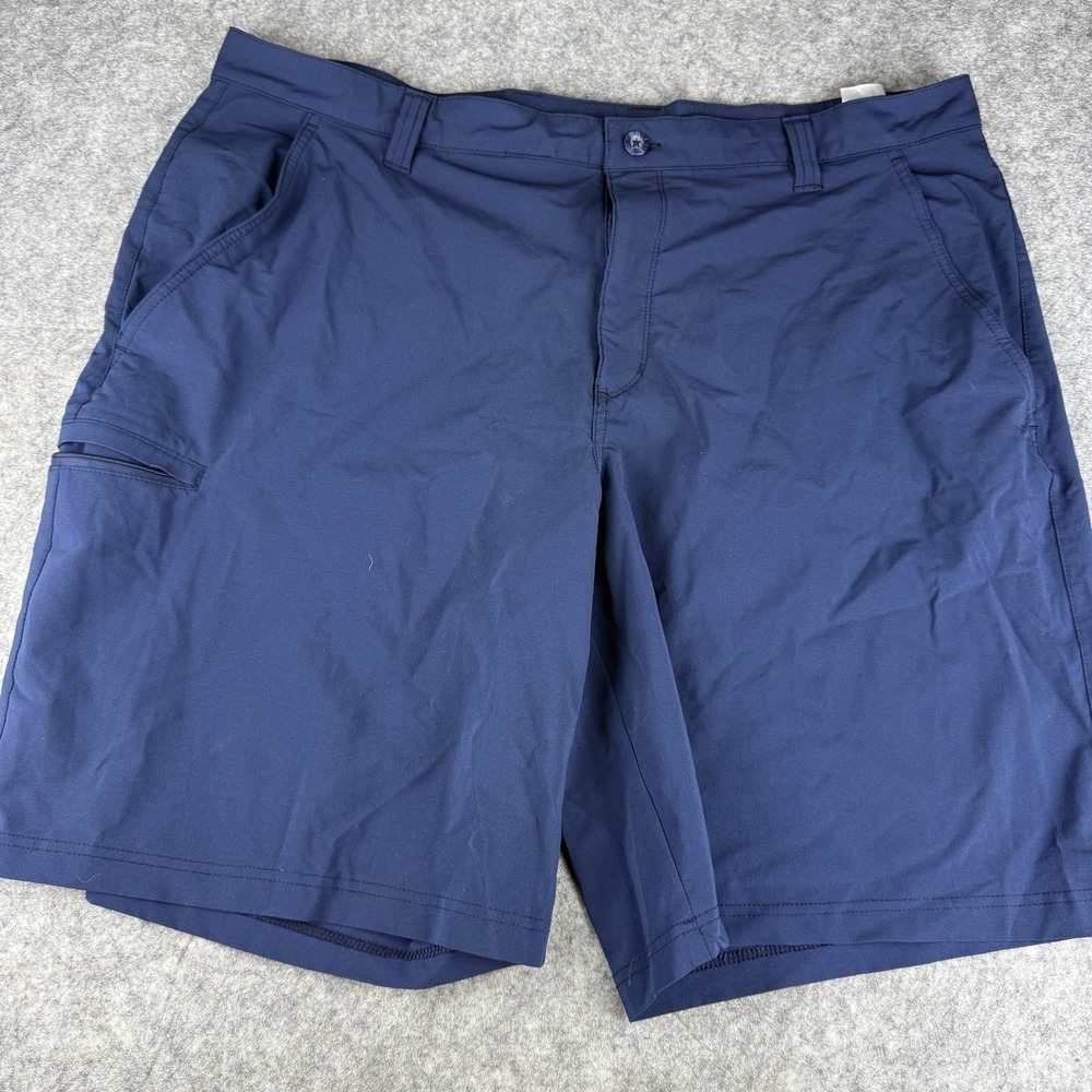 Columbia PFG Men's Golf Fishing Shorts Blue 42 Waist 10" Inseam Comfort‎
